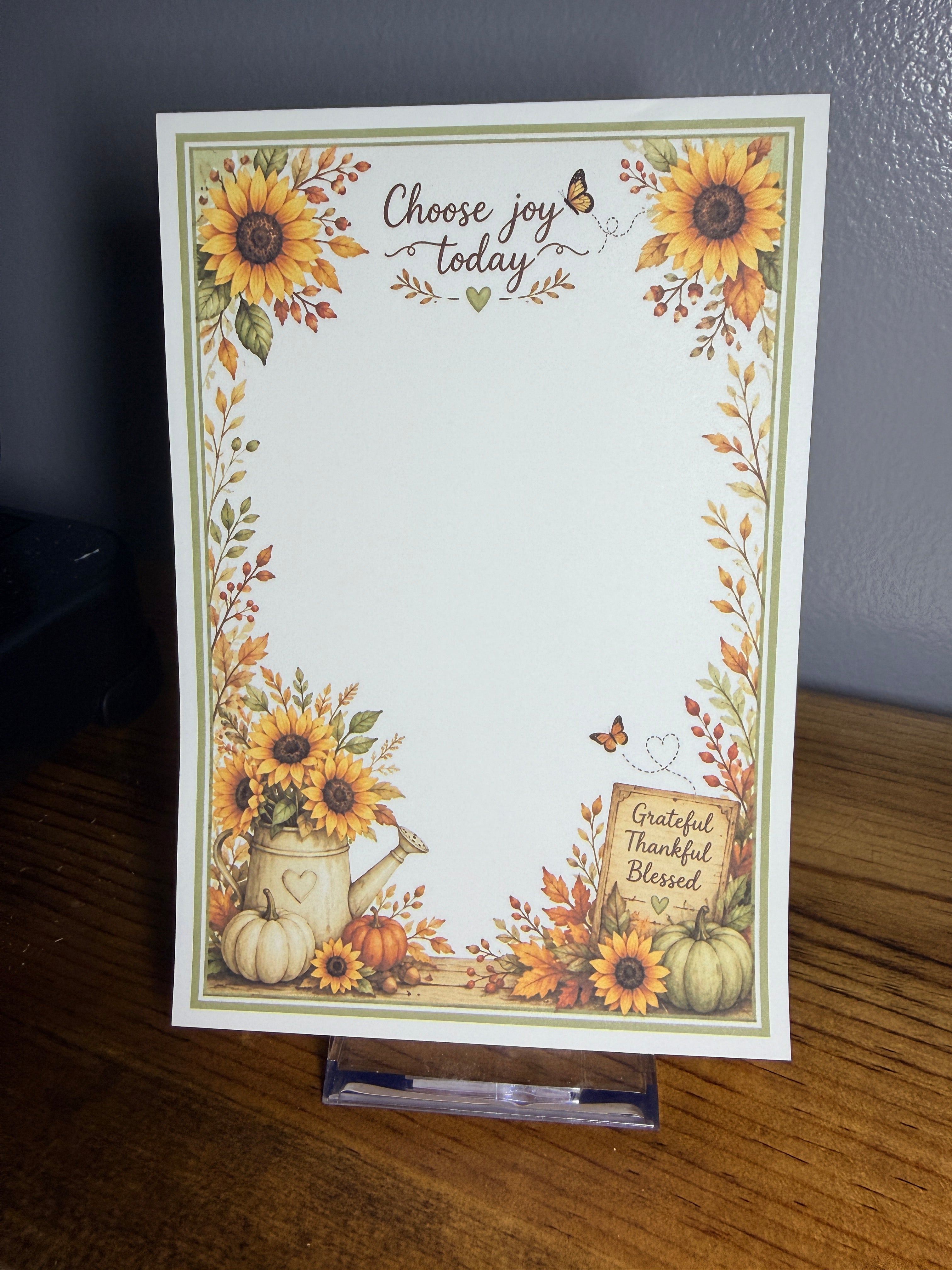 Choose Joy Today - Butterfly Cottage Notepad