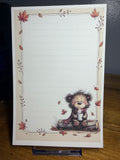 Fall Bear Notepad