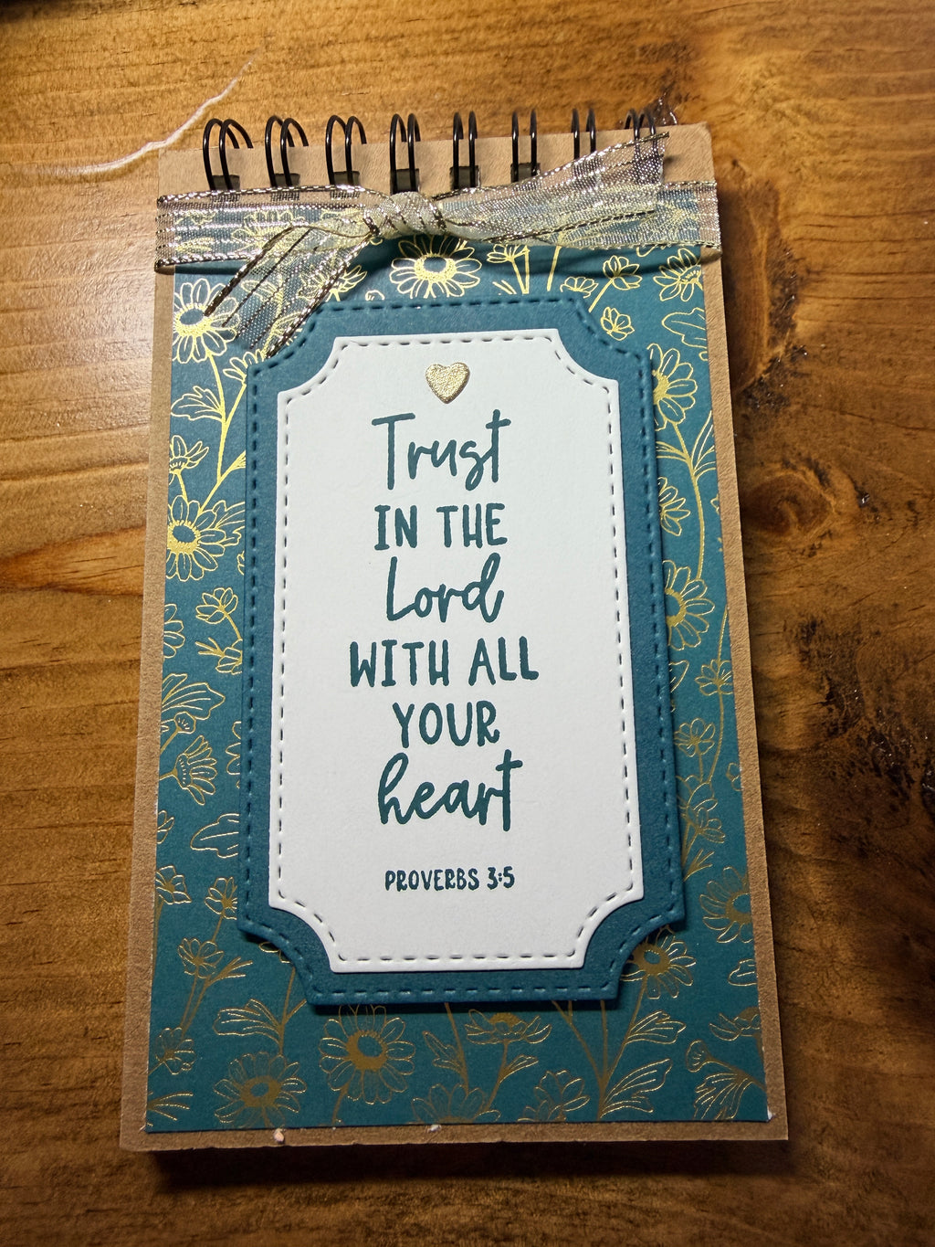 Decorative Spiral Notebook  3x5