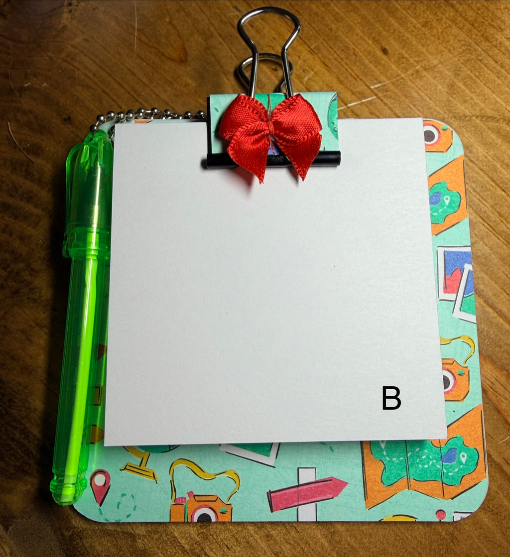 Mini Clipboard - Multiple designs to choose from