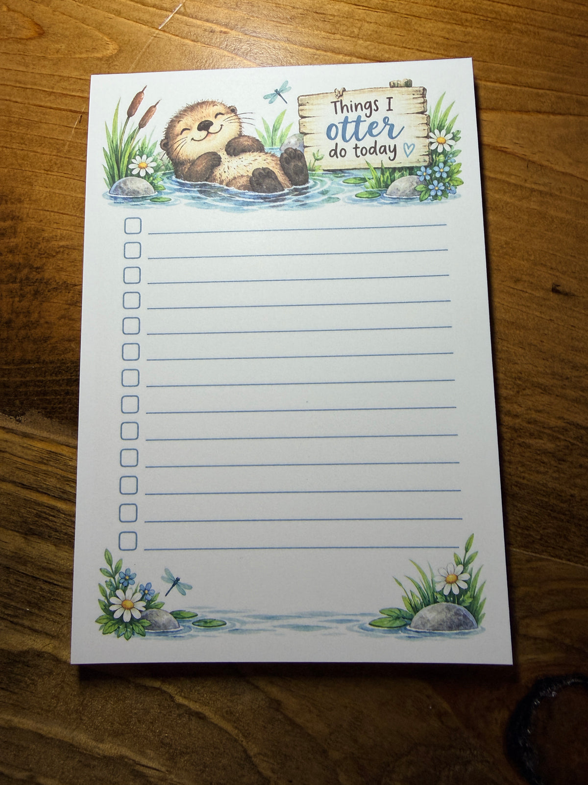 Things I otter do today