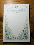 You are enough - Butterfly Cottage Notepad