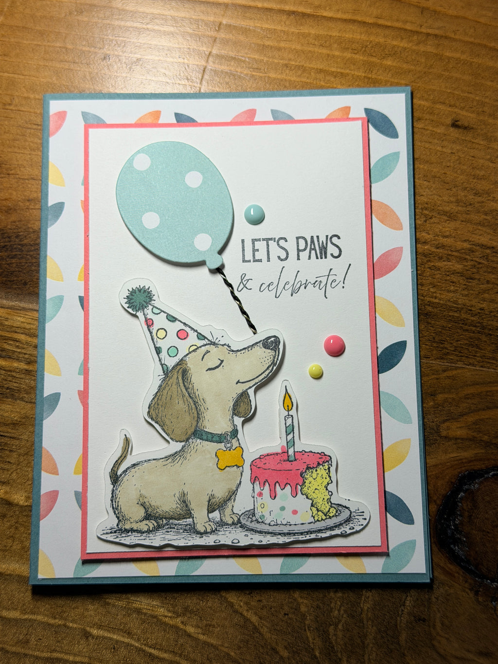 Let's Paws & Celebrate - Birthday Card