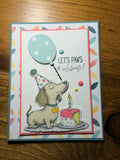 Let's Paws & Celebrate - Birthday Card