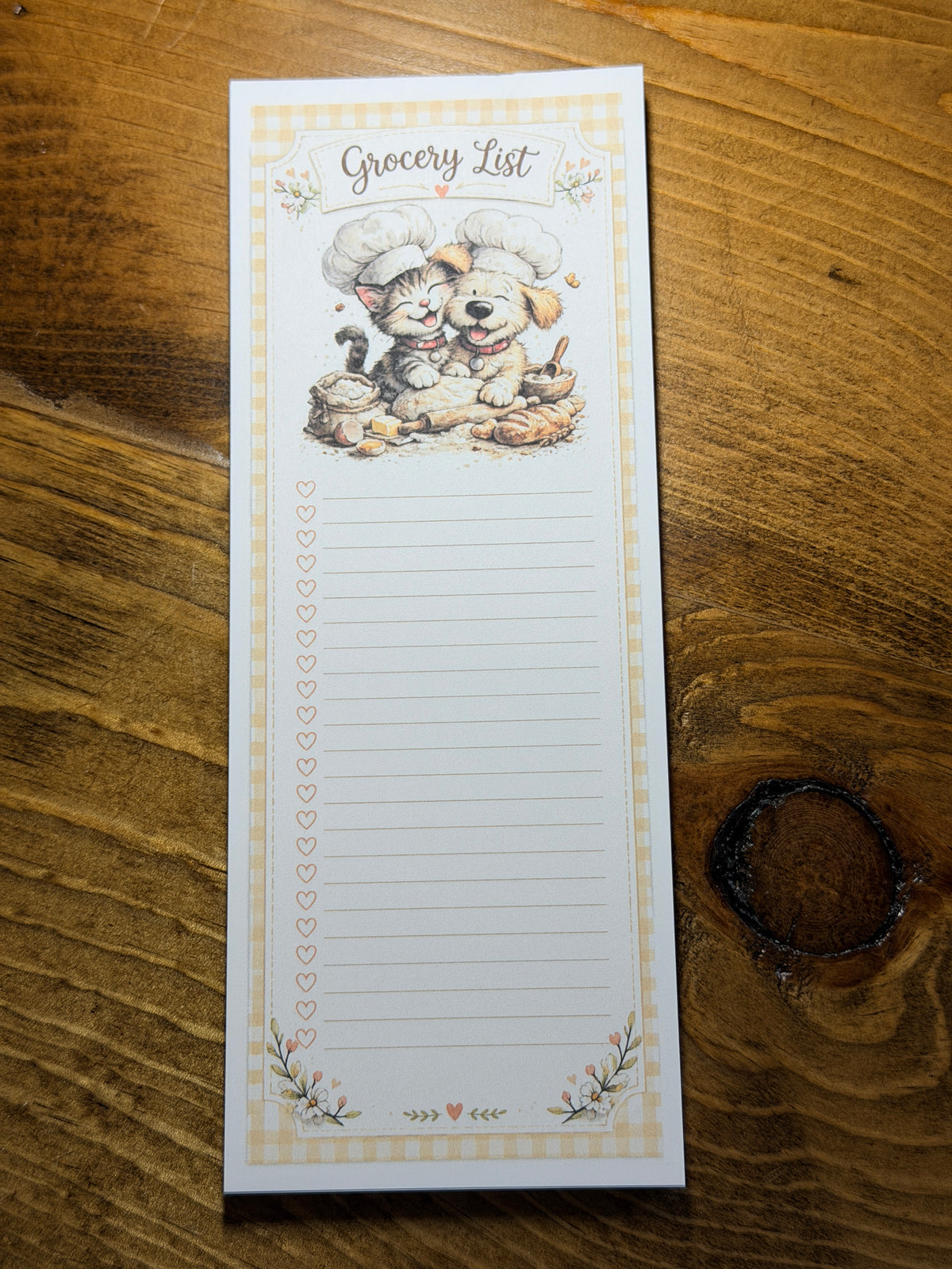 Grocery list with Magnet