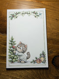 Christmas kitty notepad