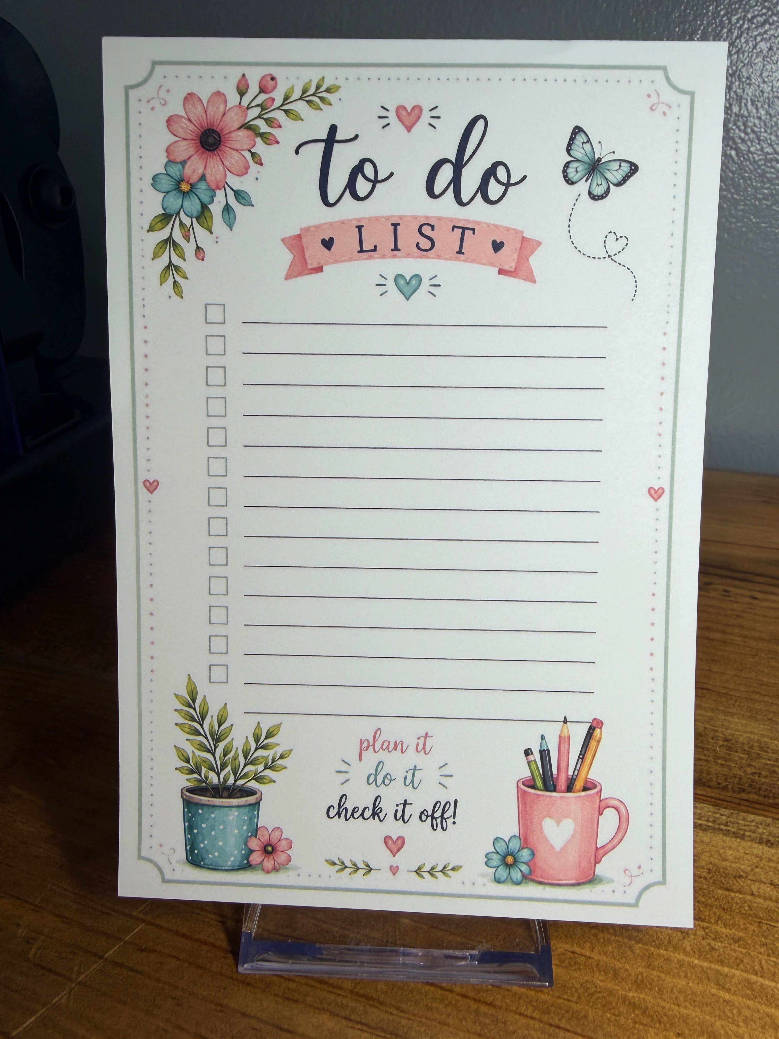 To do list - Butterfly Cottage Notepad